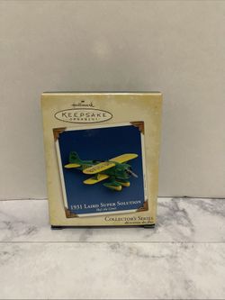 Hallmark Keepsake Ornament ‘1931 Laird Super Solution’ Sky's the Limit Series #9