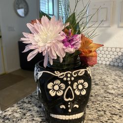 Sugar Skull Plant Pot 