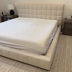 King Upholstered Bed Frame
