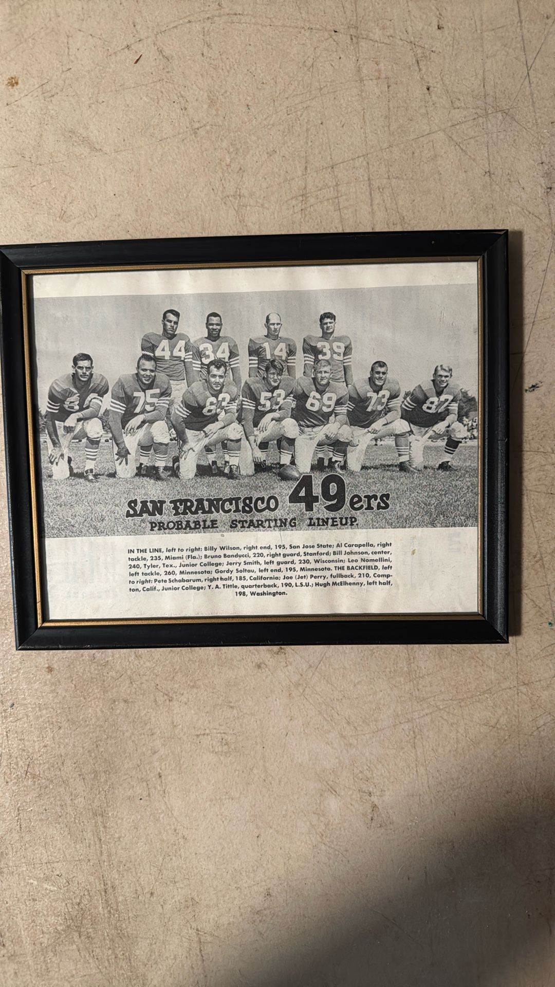 San Francisco 49ers memorabilia
