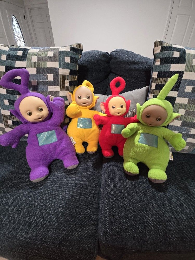 Vintage Talking Teletubbies Plush Toys