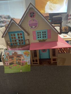 Li'l Woodzeez Toy House with Furniture - Honeysuckle Hillside Cottage