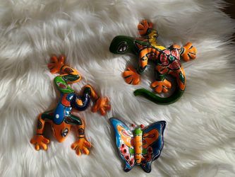 Talavera Frogs And Lizards