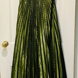 NEW Green Strapless Evening Gown