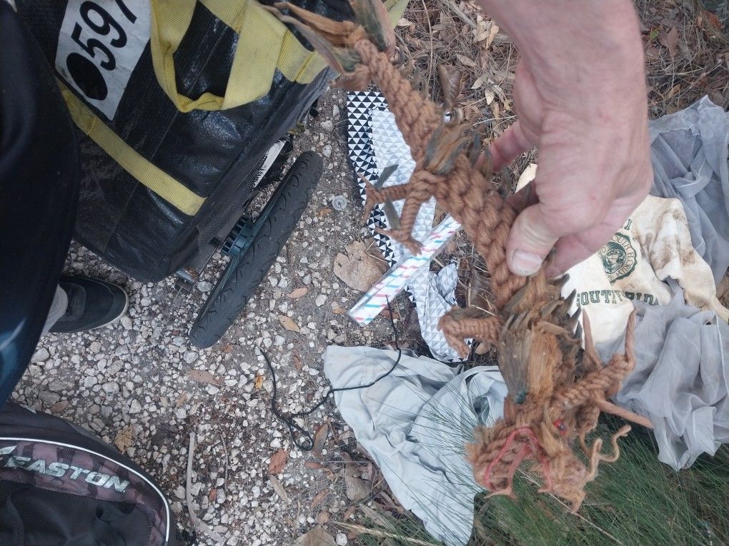 Vintage Macrame Rope Dragon