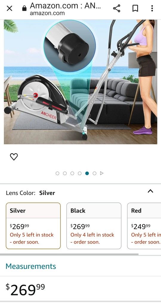 ANCHEER Elliptical Machine