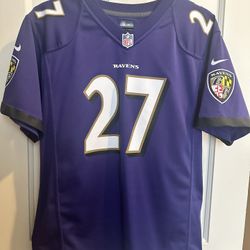 Baltimore Ravens Jersey Youth X Large Purple #27 Rice