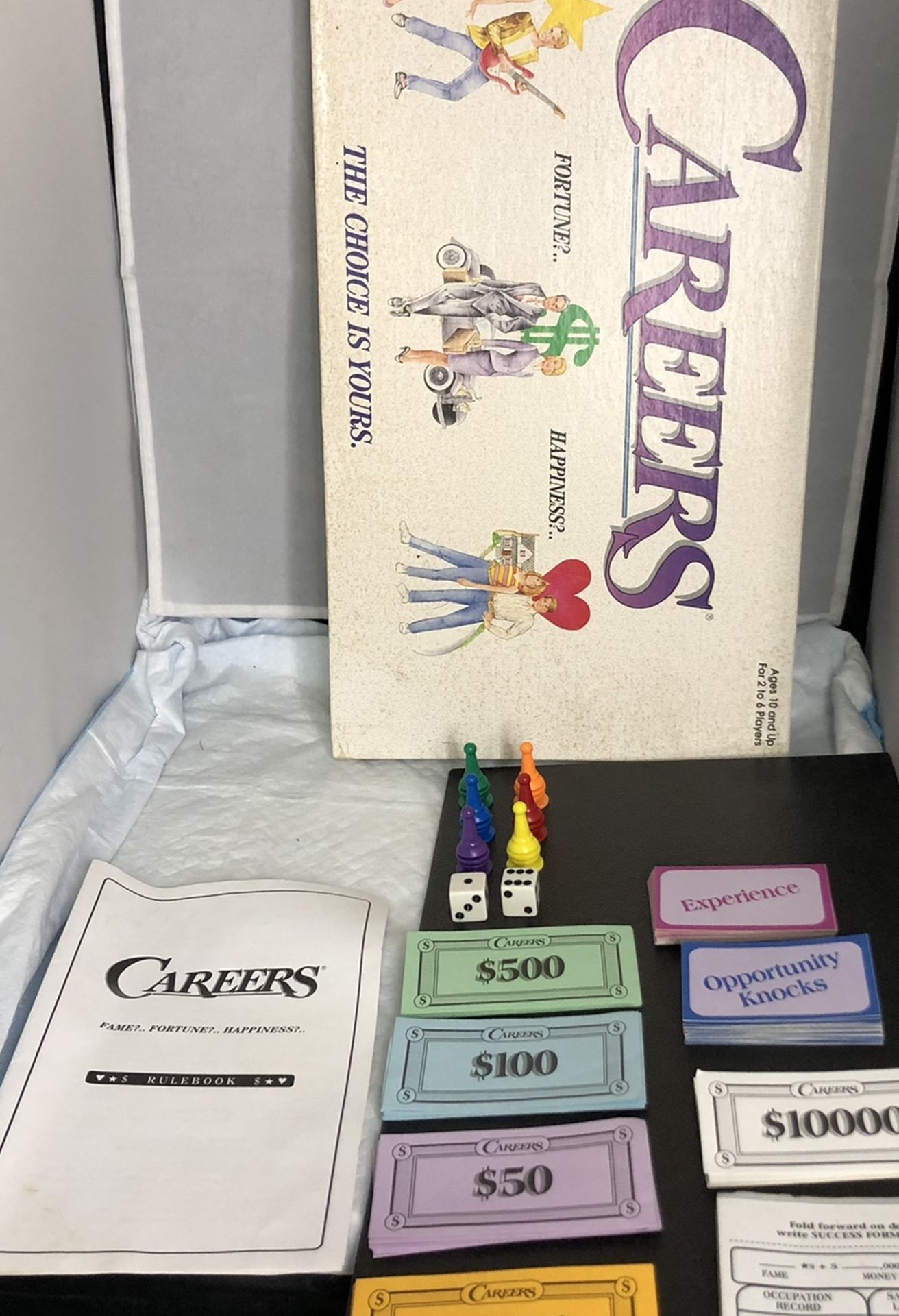 Vintage 1992 Board Game Careers