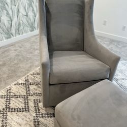 West Elm Graham Glider And Ottoman-Nursery 