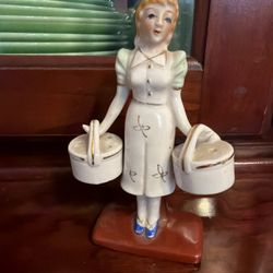 Antique vintage porcelain condiment holder