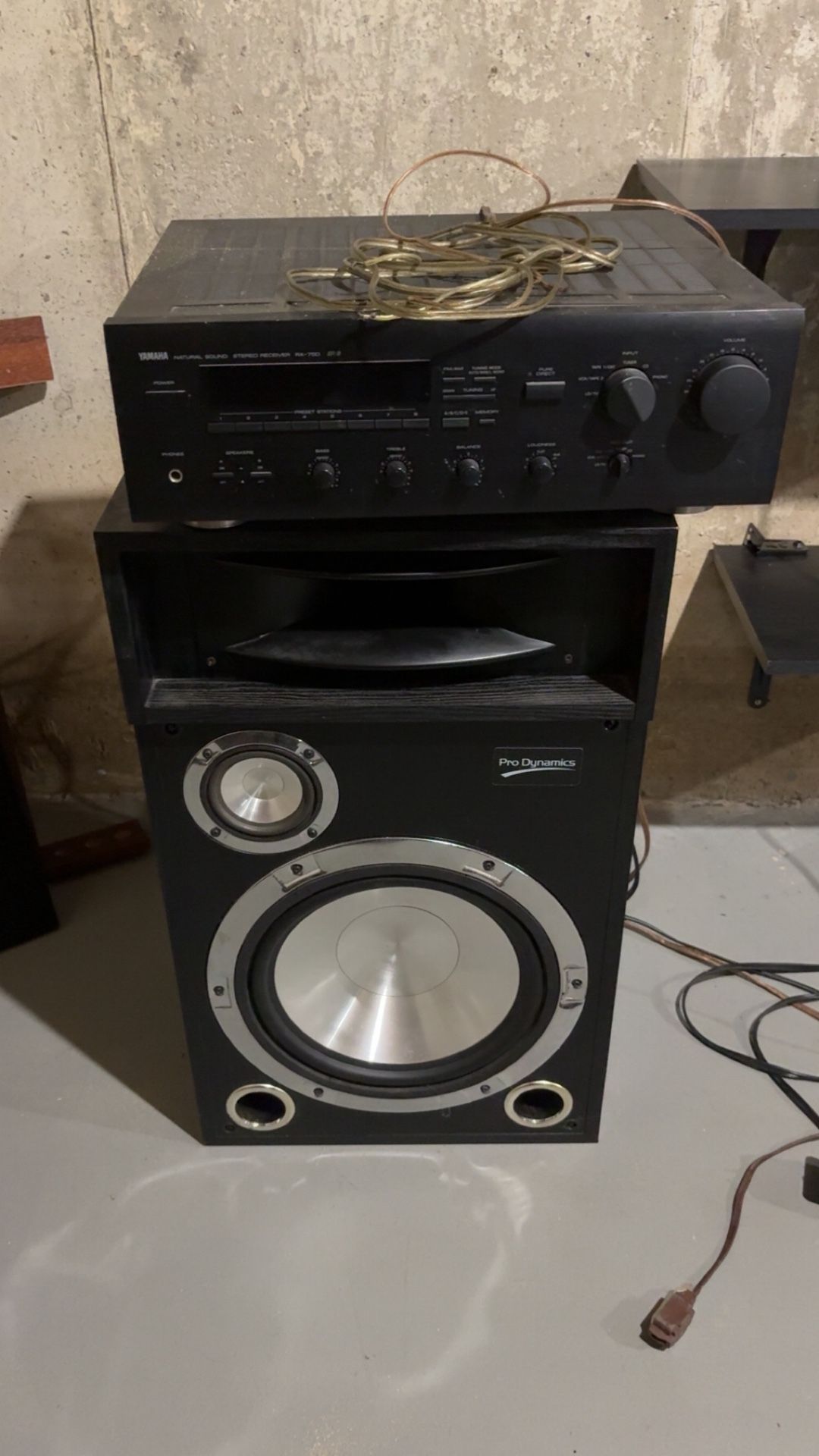 Yamaha RX-V750 Receiver + Pro Dynamics TX1200 Speakers – Home Theater 