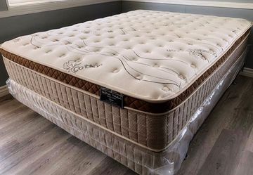 Full Organic Cloud Edition Europillow Top 12inch Matres Andboxspring!!