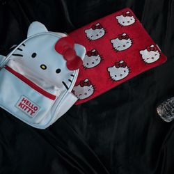 Hello kitty Laptop holder and mini backpack