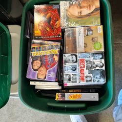 Bin Full Of Lot Of DVDs. Some Never Opened. Take All