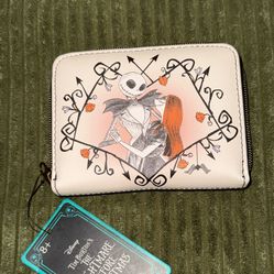 Disney Jack And Sally Wallet New 