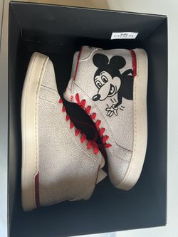 Coach Mickey Mouse Hi-Top Sneaker size 9