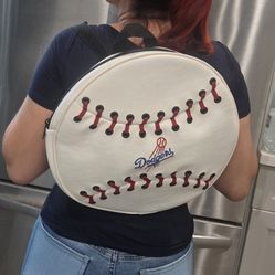 Dodgers Exclusive Stadium Gear Leather Backpack 14" Official MLB 