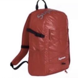 SUPREME BACKPACK RED CORDURA MATERIAL RARE NEW GREAT CONDITION BAG LUGGAGE WATERPROOF SCHOOL TRAVEL
