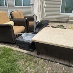 Patio  Deep Lounge 5pc Set (Hampton bay ) $350 OBO 