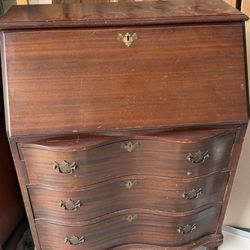 Old desk and hutch