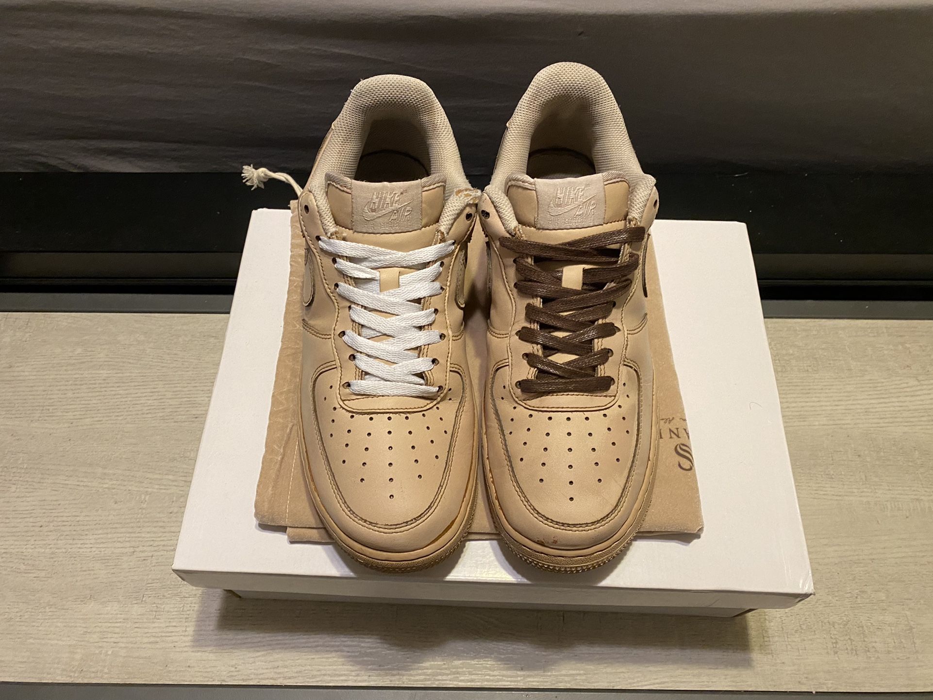 coffee stain air force ones
