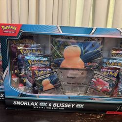 Pokemon Trading Card Game Snorlax ex and Blissey ex Special Collection Box