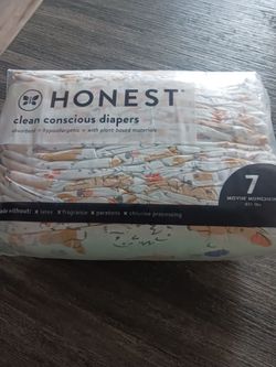 Honest clean conscious diapers  7, 41÷lbs