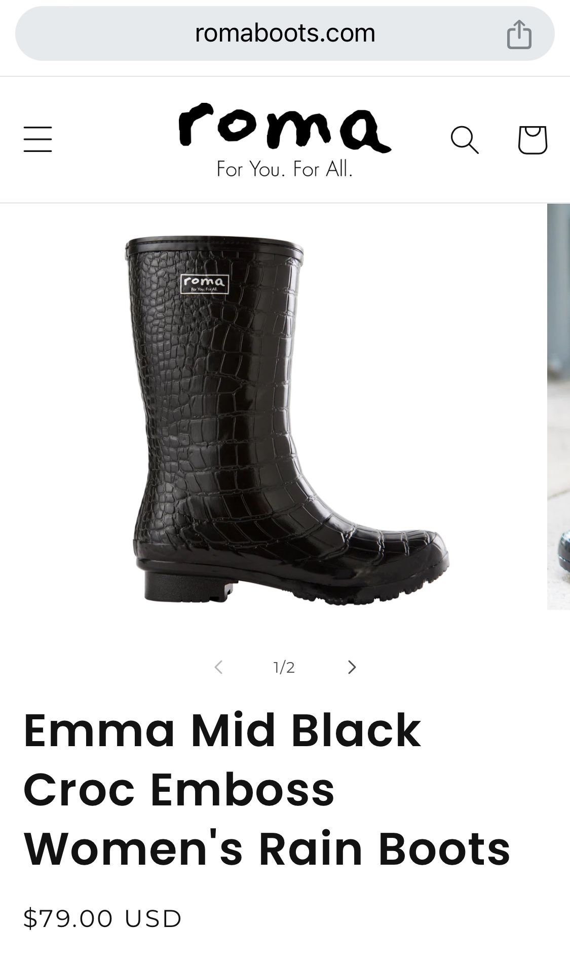 Brand New Women’s Rain Boots - Size 10