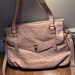 REDUCED !!!!   Marc By Marc Jacobs Pink Ostrich Bag  Never Used  