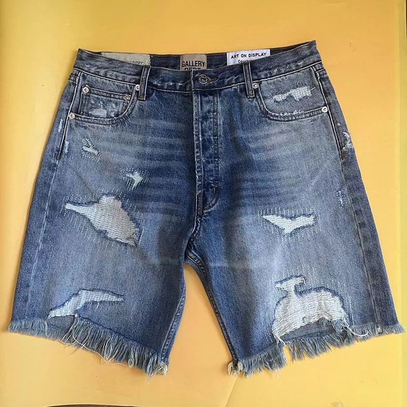 Gallery Dept.Fringe Fashion Multi Breasted Denim Shorts