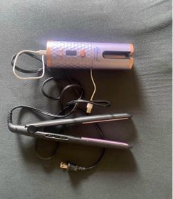 Hair styling tools Straightener & wireless curly iron