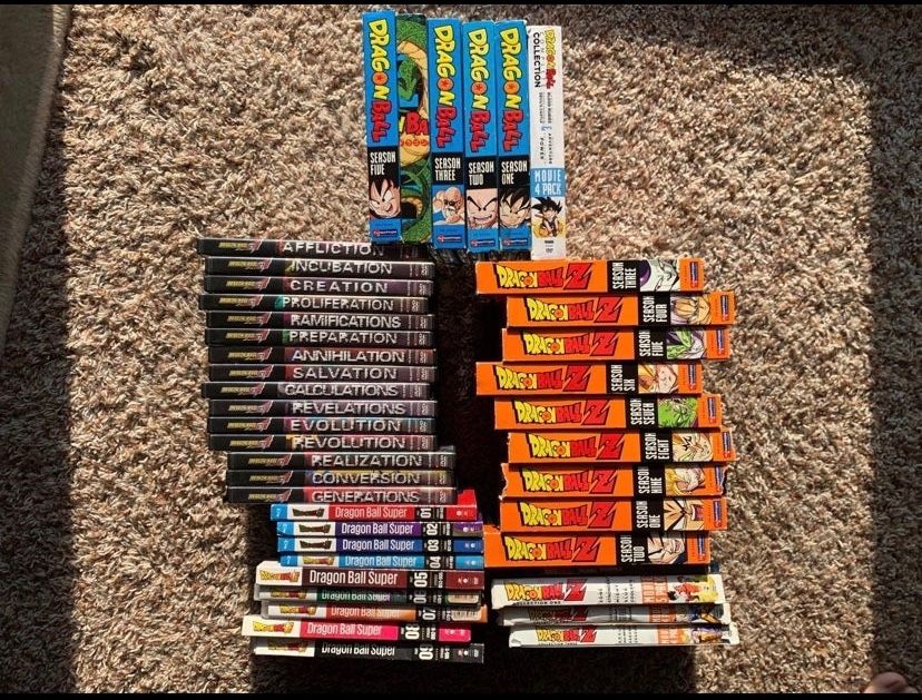 Dragon Ball Z Super GT Lot Bundle DVDs Blu Ray