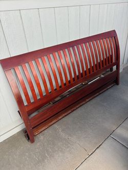 King size Bed frame, mattress and dresser