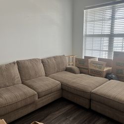 Couch with Ottoman 