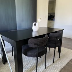 Black Dining Table