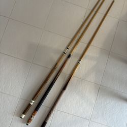 Set of House Billiards/Pool Cue Sticks (3)