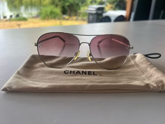 Chanel Aviator Sunglasses with Dust Bag