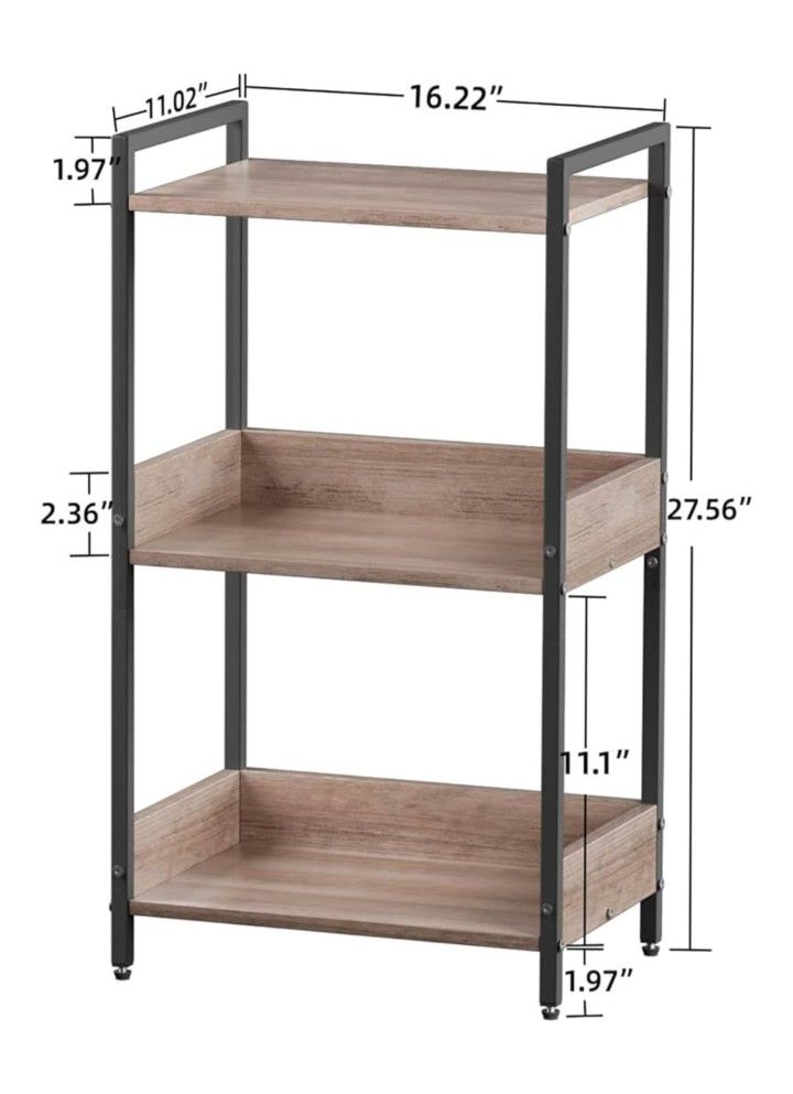 3-Tier Modern Corner Bookshelves