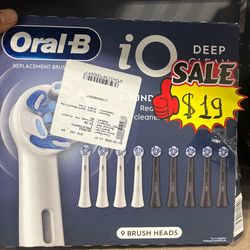 Oral B io toothbrush heads 9 pieces