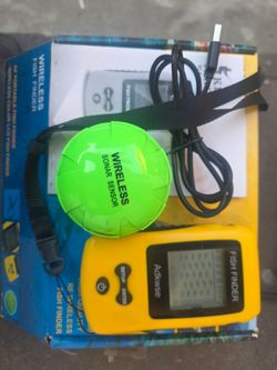Like new Ackwse Wireless Fish Finder with Sonar Sensor