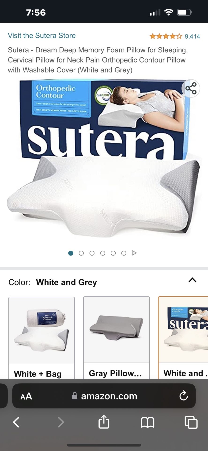 Sutera orthopedic, contour, pillow for Sale in Chicago, IL OfferUp