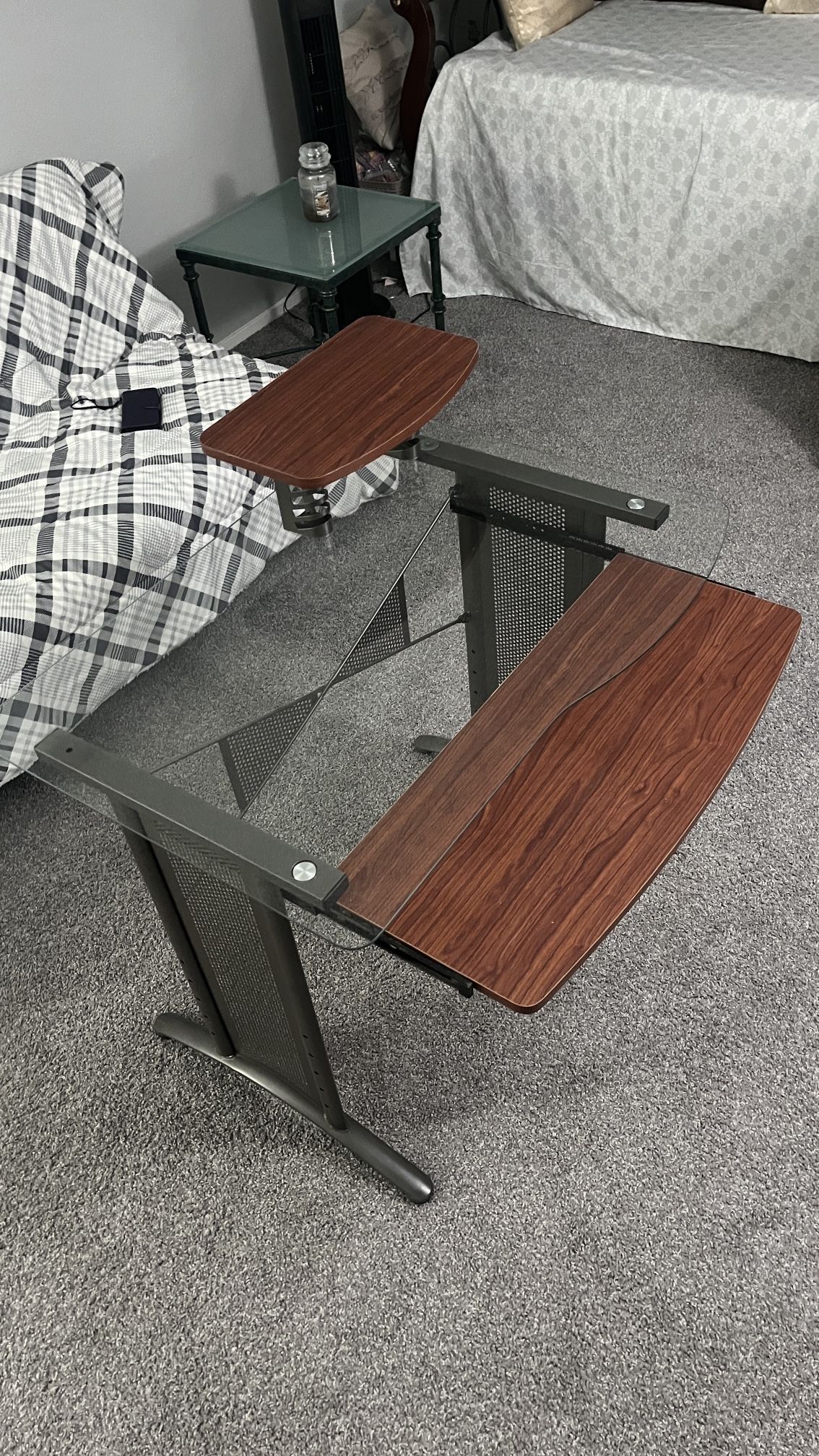 Glass Top Work Table
