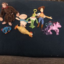 Classic vintage character toy lot