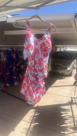 Multicolor Swimsuit with skirt