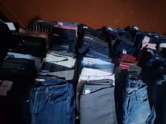BULK LOT: 88 pairs womens/juniors pants and active wear size 5/6 Lucky, PINK, Calvin Klein