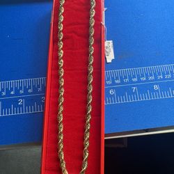 14k Gold Solid Rope Chain