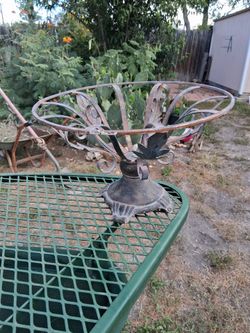 Wrought iron planter stand