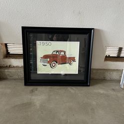 Ashley’s Gorgeous Picture And Frame 1950S Classic Truck
