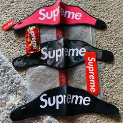 x3 SUPREME NEOPRENE  Face Masks, Skittles & Sticker  & 2 Bags * IN HAND * NEW  OUTDOO SKI MOTOCROSS FW14