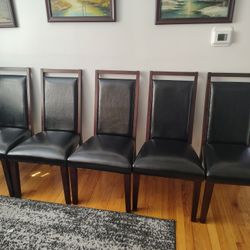 Elegant Dining Room Set – Table with 6 Chairs + Large Dresser | Dark Brown